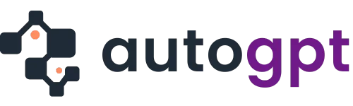 El logotipo del sitio web AutoGPT